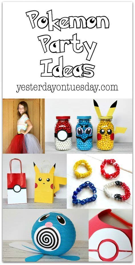 7 Pokémon Party Ideas | Yesterday On Tuesday | Pokemon party, Pokemon ...