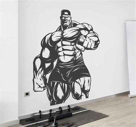 Big bodybuilder gym wall decor - TenStickers