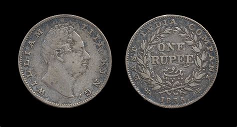 EAST INDIA COMPANY 1 rupee 1835 Bombay mint