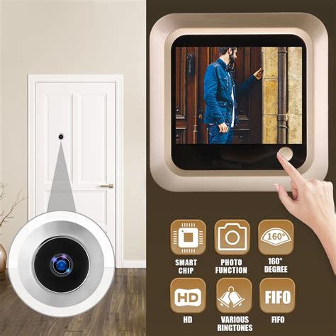 2.4" inch Peephole Viewer Camera Video Doorbell Door Eye Wide Angle ...