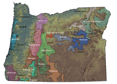 Oregon National Forest, BLM Districts and Wilderness Map Call Numbers | UO Libraries