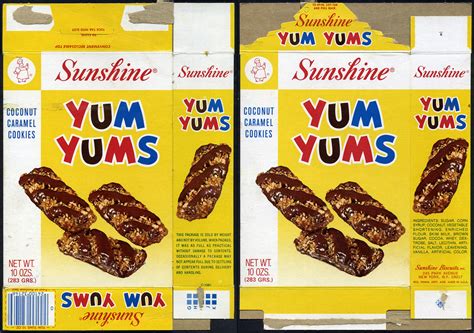 Sunshine - Yum Yums cookie box - 1970's | This Yum Yums box … | Flickr