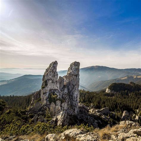 Romania Mountains Rocks Sky Trees Wallpaper - [1024x1024]