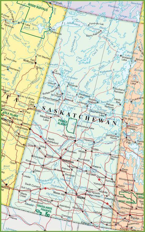 Saskatchewan road map | Saskatchewan