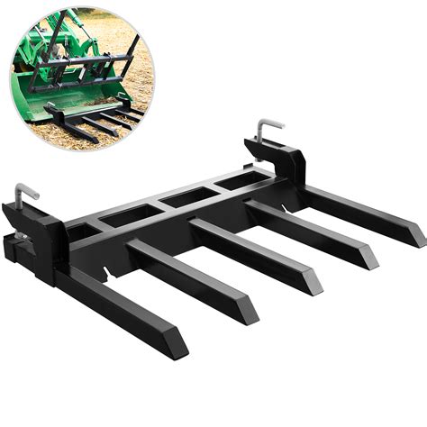 VEVOR Debris Forks for 48" Bucket, Clamp-on Forks for Tractor 2500LBS Loading Capacity, Tractor ...