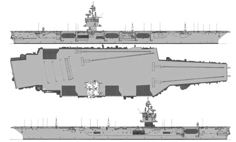 USS Enterprise Aircraft Carrier Schematic