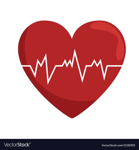 Heart rate pulse concept healthy Royalty Free Vector Image