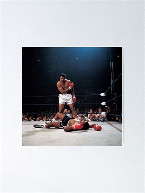 "Muhammed Ali - Phantom Punch - Muhammed Ali Vs Sonny Liston " Poster for Sale by ...