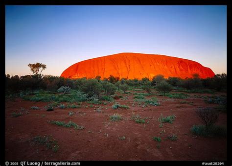 Picture/Photo: Sunrise, Ayers Rock. Uluru-Kata Tjuta National Park ...