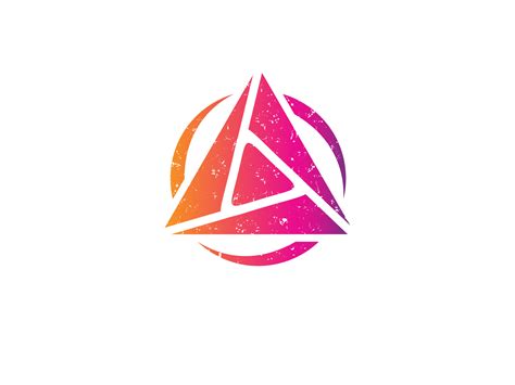 Triangle logo design template, triangle logo element by Tosca_project on Dribbble