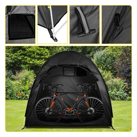 VEVOR Bike Cover Storage Tent, 420D Oxford Portable for 2 Bikes, Outdoor Waterproof Anti-Dust ...