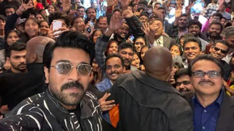 Ahead Of Golden Globe Awards, 'RRR' Star Ram Charan Clicks Selfies With Thousands Of Fans In LA