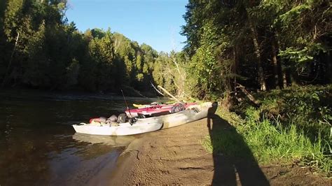 Manistee River Kayak Camping - YouTube