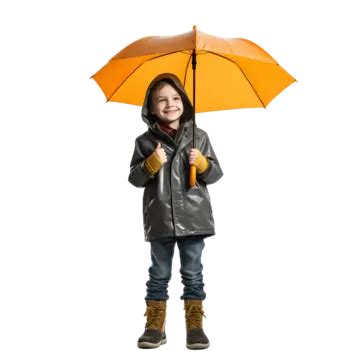 Kid In Yellow Umbrella PNG, Vector, PSD, and Clipart With Transparent Background for Free ...