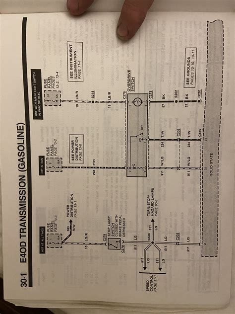 1991 F-250 4x4; 5.8 V8; e40d transmission; wiring diagram or color code ...