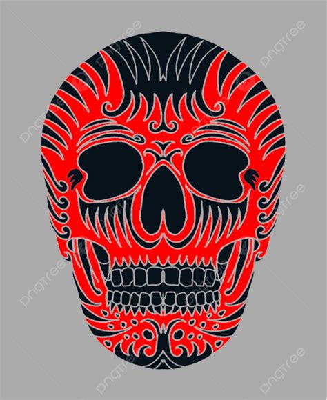 Tattoo Tribal Mexican Skull Vector Art Horror Curves Painting Vector, Horror, Curves, Painting ...