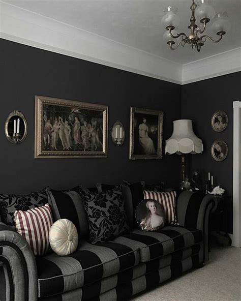 30 Gothic Living room Designs That Room More Cool | HomeMydesign
