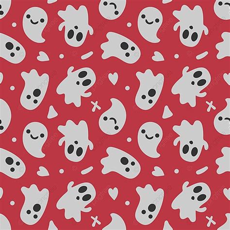 Spooky Halloween Backdrop An Endless Design Of Adorable Ghost Characters Exhibiting Diverse ...