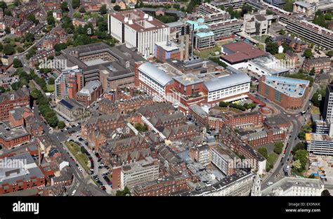 aerial view of Leeds General Infirmary, the LGI, in Leeds, West Yorkshire, UK Stock Photo - Alamy