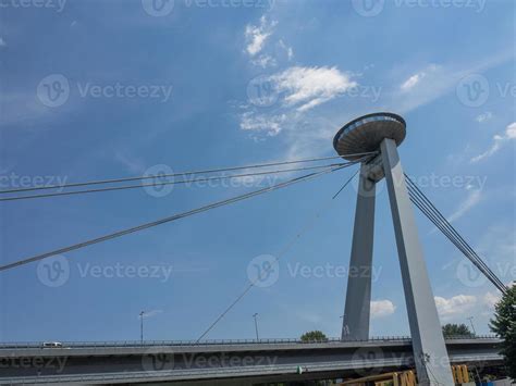 Bratislava at the danube river 7298613 Stock Photo at Vecteezy