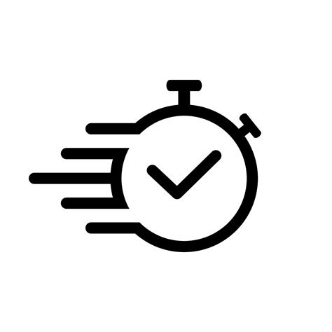 Time Icon. Fast Time Symbol. Isolated Vector Illustration. Stock Vector ...