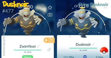 Shiny Dusknoir - Pokemon Go