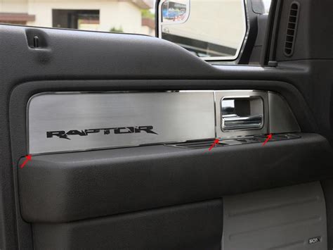 Ford Raptor Door Panel Inserts Brushed 2010-2014 – American Car Craft