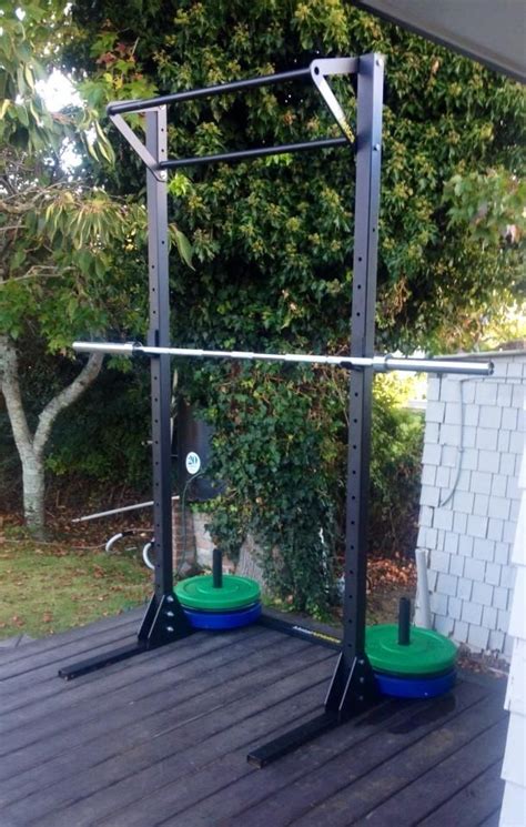 Free standing squat rack with pullup bar Home Made Gym, Diy Home Gym ...