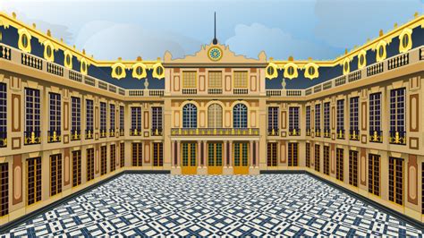 Versailles Palace - Marble Courtyard France - Openclipart