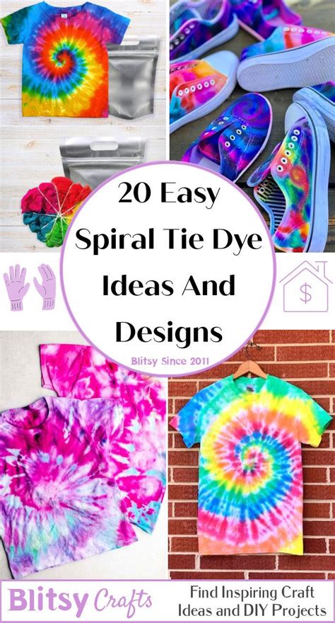 20 Spiral Tie Dye Patterns (How to Do Spiral Tie Dye)