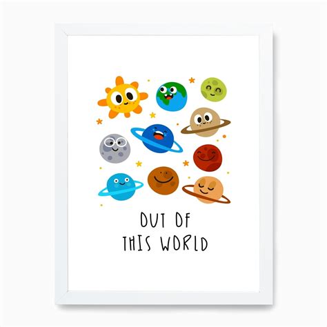 Out Of This World Art Print by Pug Pup Prints - Fy