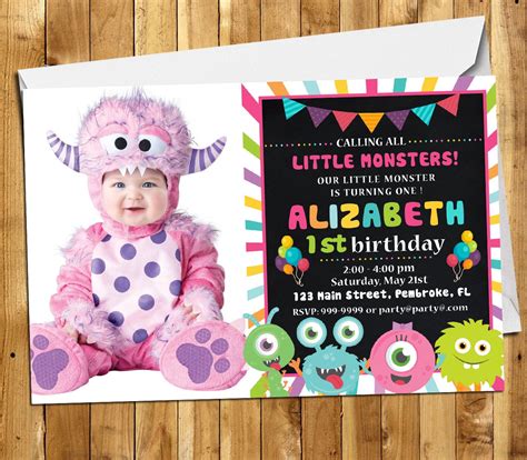 monster invitation, monster birthday invitation, monster party ...