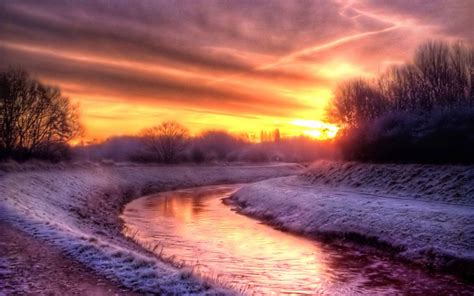 Winter Sunset Wallpapers - Wallpaper Cave