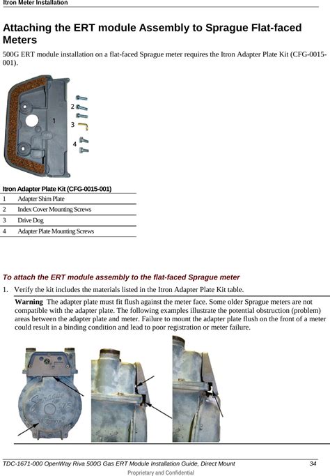 Itron 500GC AMR transceiver device for utility meters User Manual