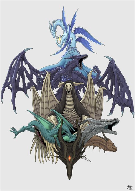 The Dragons of Dark Souls by NazRigar on DeviantArt