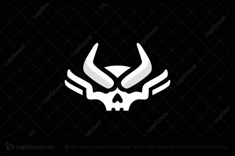 Viking Skull Logo