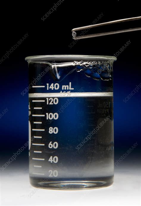 Sodium acetate crystals forming - Stock Image - C011/8749 - Science ...