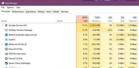 Task manager shows high CPU usage that doesn't add up : r/techsupport