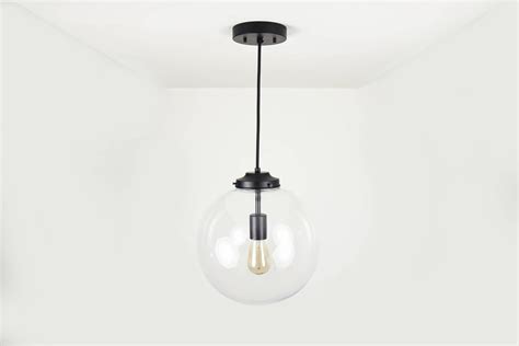 Globe Pendant Light - Matte Black - Mid Century - Modern - Industrial ...