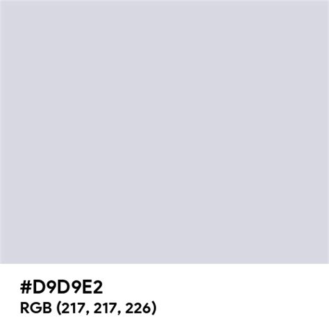 #D9D9E2 color name is Gainsboro