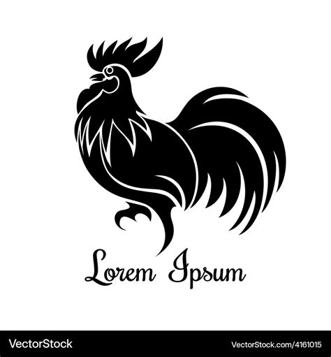 Rooster logo Royalty Free Vector Image - VectorStock