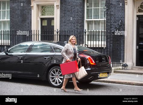 Education secretary,Justine Greening,arrives at Downing street for a Cabinet meeting Stock Photo ...