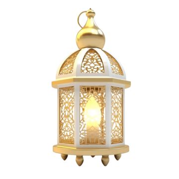 3d Illustration Of Lamp Post Ramadan Kareem Illuminated Lantern Lamp ...