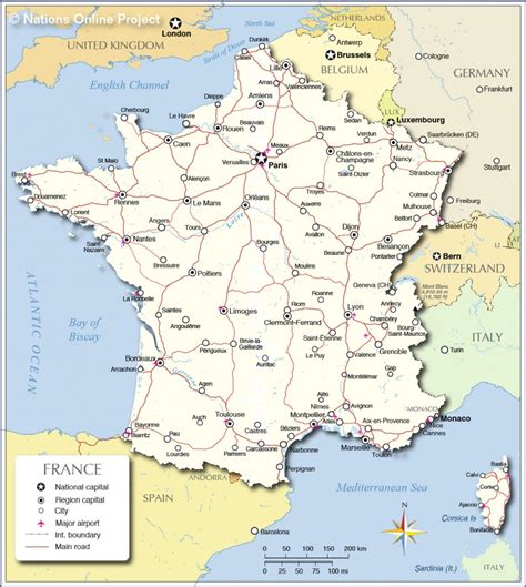 Printable Map Of France With Cities And Towns | Printable Maps