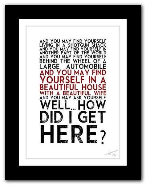 Our House Madness Song Lyrics Typography Print Poster Artwork