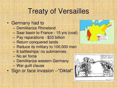 PPT - Treaty of Versailles PowerPoint Presentation, free download - ID ...