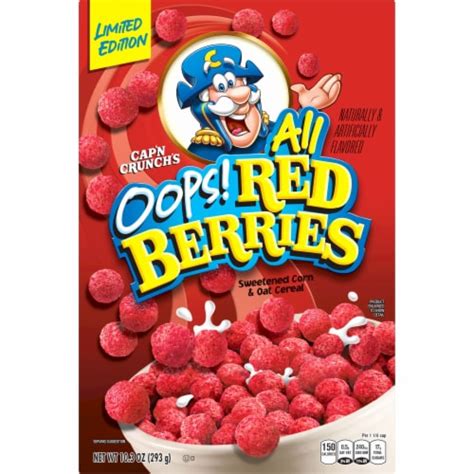 Cap'n Crunch Oops! All Red Berries Cereal, 10.3 oz - Fry’s Food Stores