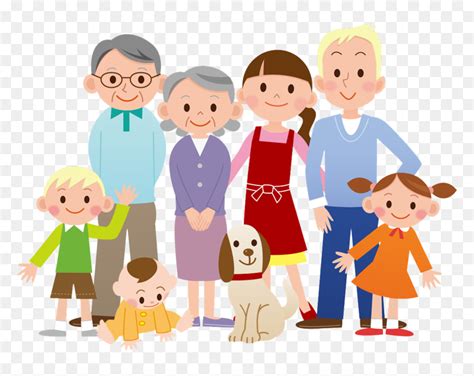 Family Cartoon Clip Art - Family Clipart Png, Transparent Png - vhv