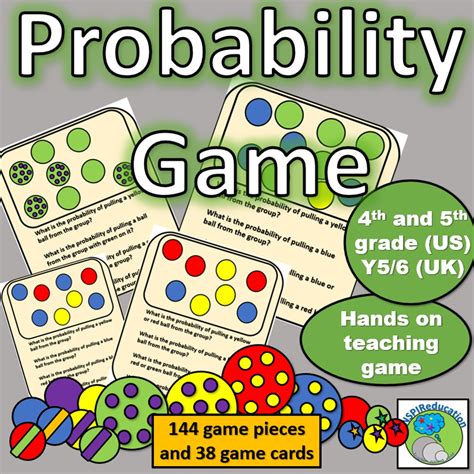 Probability - Game: Vocabulary, Fraction, decimal and percentage ...