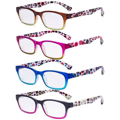 4 Pack Fashion Polka Dots Patterned Reading Glasses | Reading glasses ...